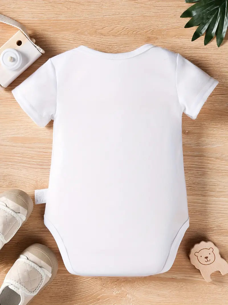 Body imprimé bébé fille | Grenouillère à manches courtes en coton doux pour nourrissons