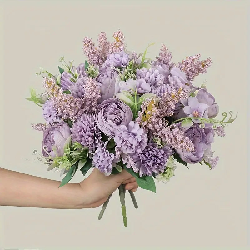 Pivoines artificielles en soie pour mariage – Bouquet de mariée et décoration d'intérieur