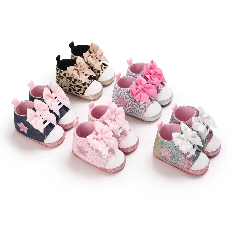 Lace-Up Baby Girl Sneakers | Lightweight Non-Slip Walking Shoes for Indoor & Outdoor