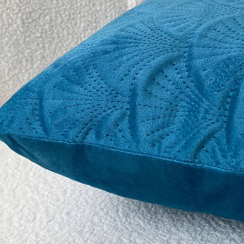 Housse de coussin en velours motif coquille Saint-Jacques – 45 x 45 cm, pour canapé et chambre