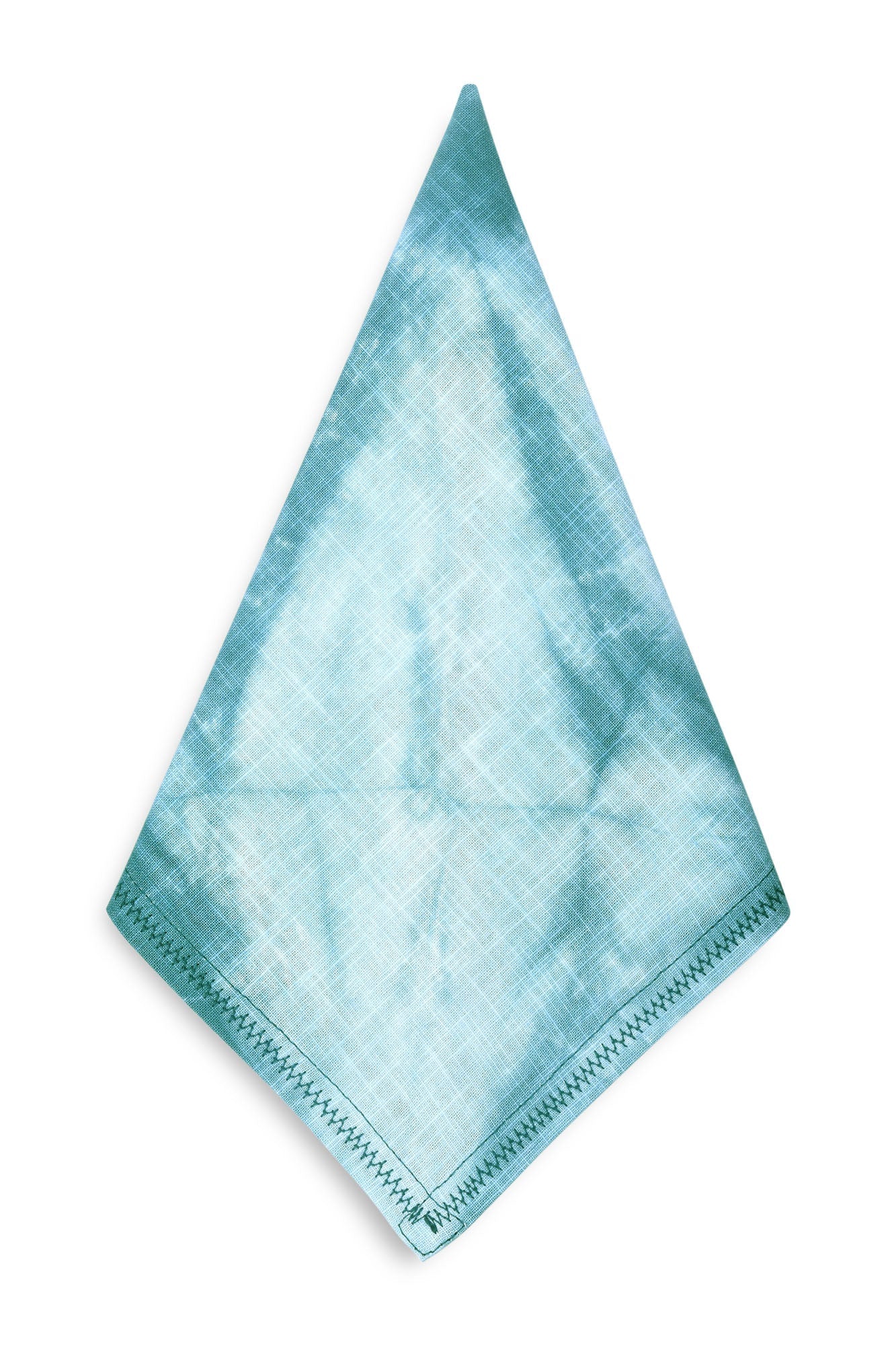 Linen-Cotton Napkins Tie-Dye Sea Green - Set of 2