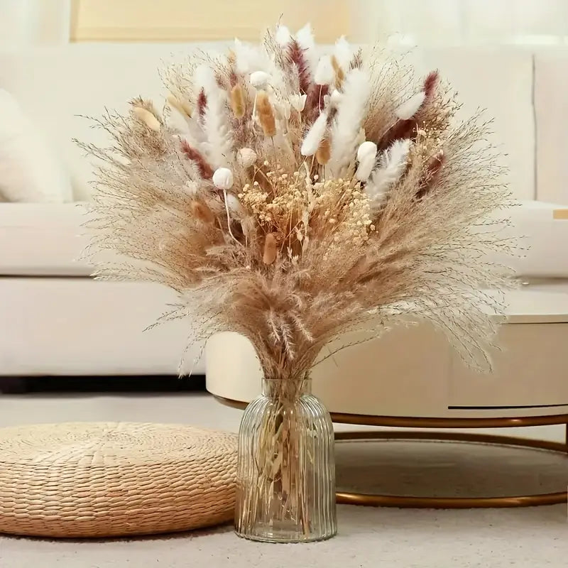 118pcs Boho Chic Artificial Flower Bouquet