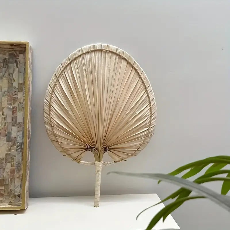Handcrafted Bamboo Fan Garden Style