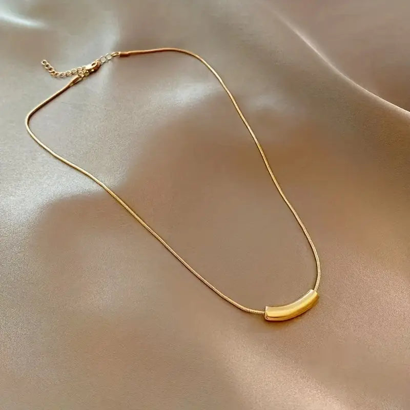 Stainless Steel Necklace Women - Geometric Pendant Jewelry