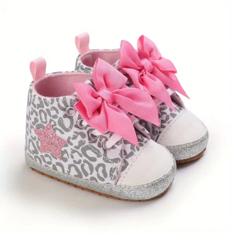 Lace-Up Baby Girl Sneakers | Lightweight Non-Slip Walking Shoes for Indoor & Outdoor