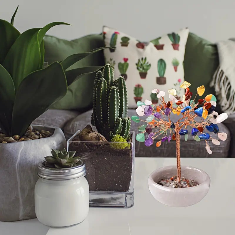 1 stuk Amethist Kristalboomkristallen met Reiki Natuurlijke Kristallen