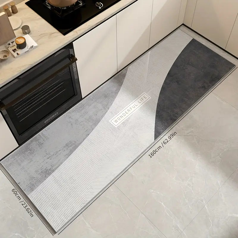 Tapis de couloir en velours doux d'inspiration nordique
