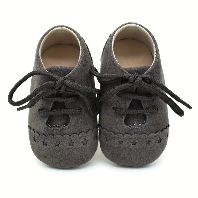 Vintage Star Pattern Toddler Sneakers | Casual Lace-Up Shoes for Boys & Girls