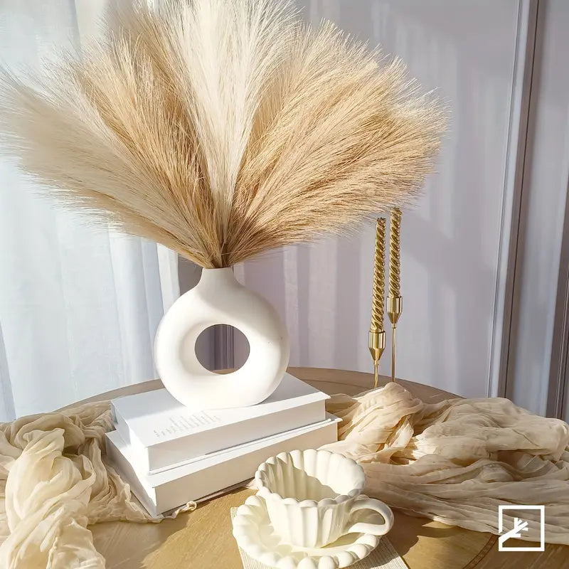 6PCS Boho Pampas Grass – Vase Fillers for Weddings, Thanksgiving & Christmas Crafts