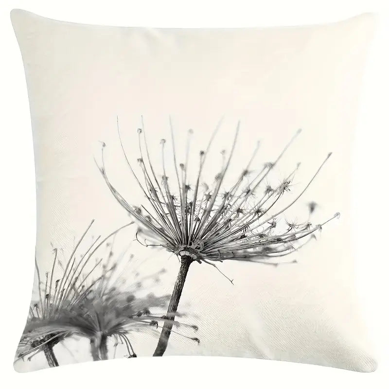 Lot de 2 housses de coussin décoratives à imprimé pissenlit pour la maison