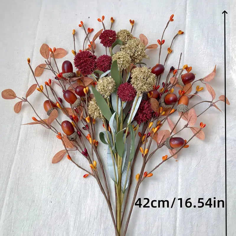 Autumn Hydrangea Artificial Flowers - DIY Thanksgiving Decor