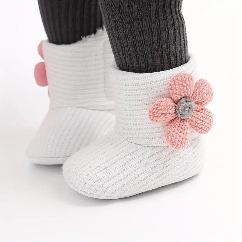 Bottes d'hiver chaudes en polaire pour bébé fille | Bottines légères pour l'intérieur et l'extérieur