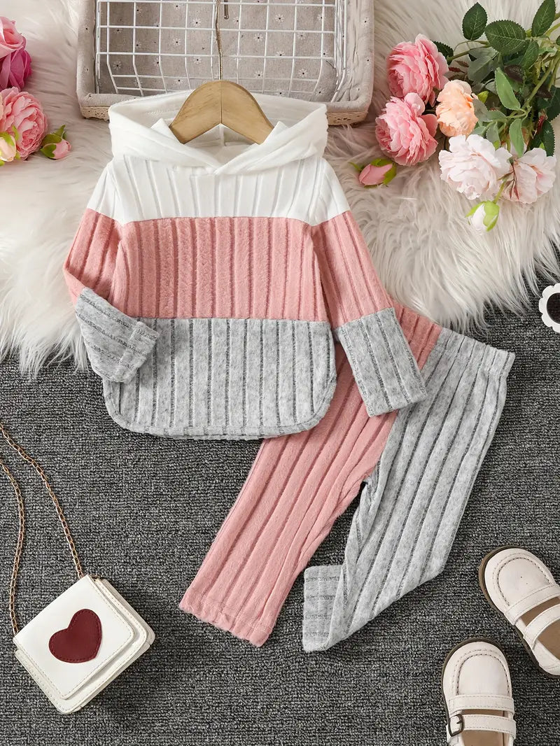 Set met kleurrijke hoodie en broek | Trendy en comfortabele babyoutfit