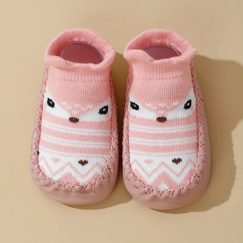 Non-Slip Toddler Socks | Indoor & Outdoor Cotton Blend for Babies Under 12 Months