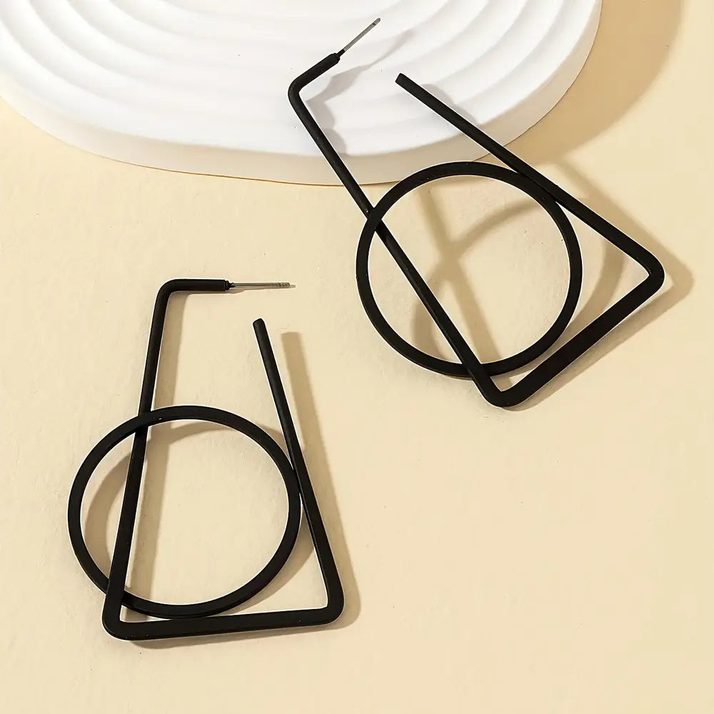 Boho-Chic Geometrische Oorbellen - Legering met Ijzeren Staven