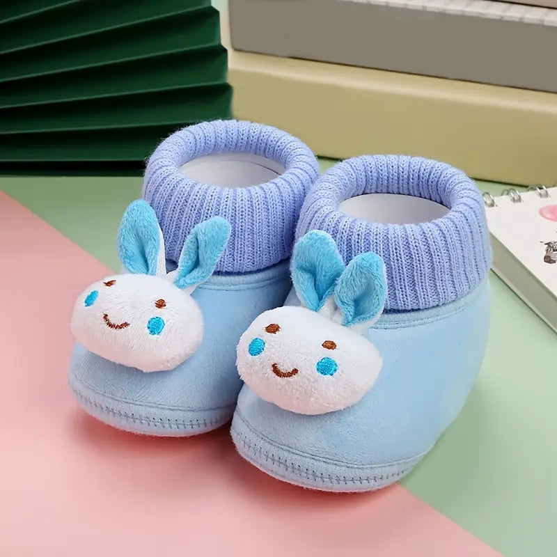 Warm Plush Infant Shoes | Thickened Velvet-Lined Baby Shoes for 0-12 Months