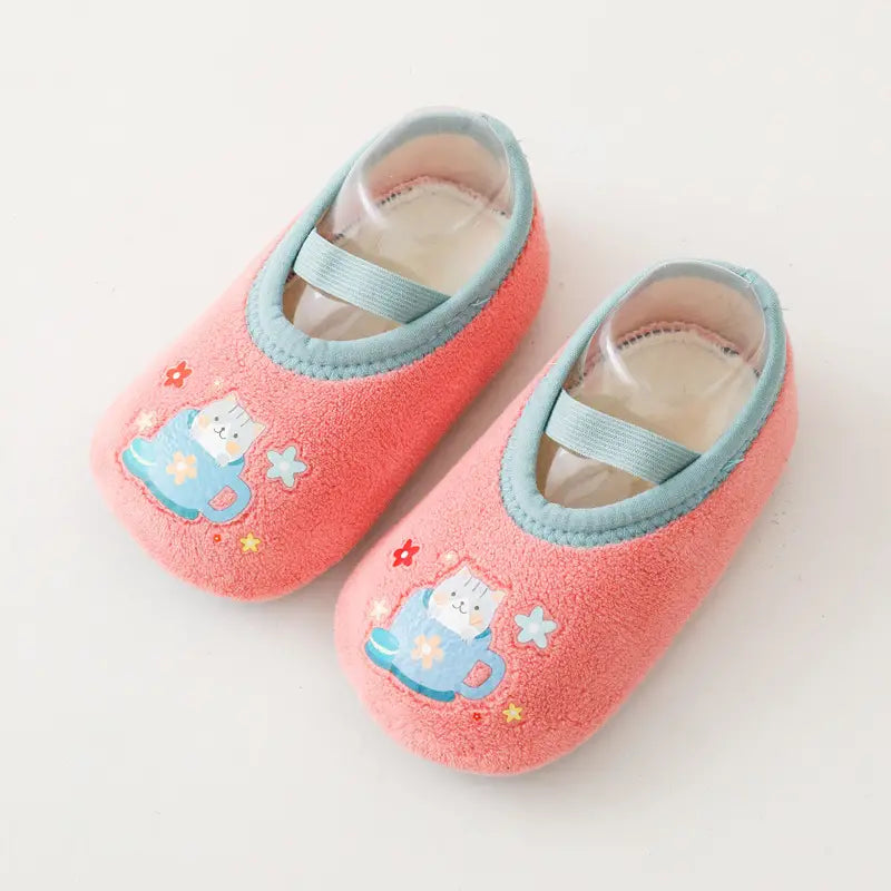 Baby Floor Shoes Socks | Non-Slip Toddler Socks with Cute Cartoon Design
