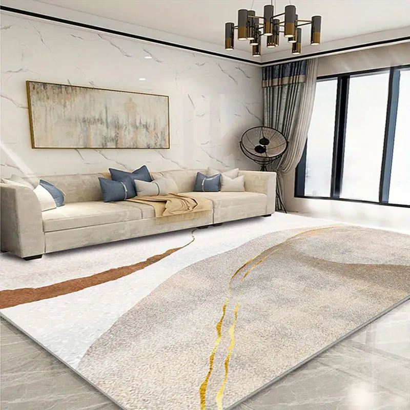 Tapis luxueux en faux cachemire - Ultra doux, lavable en machine