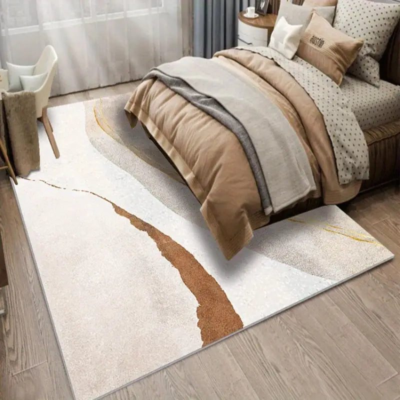 Tapis luxueux en faux cachemire - Ultra doux, lavable en machine