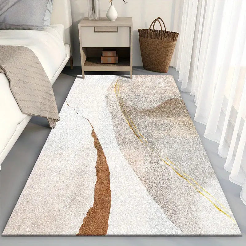 Tapis luxueux en faux cachemire - Ultra doux, lavable en machine