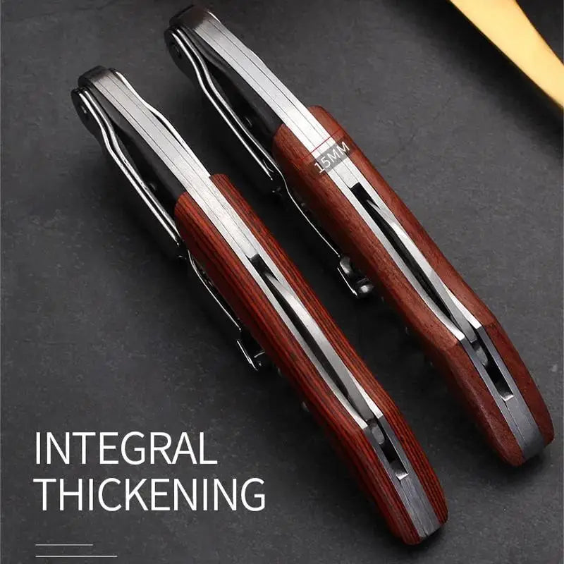 Premium Stainless Steel Corkscrew with Wooden Handle