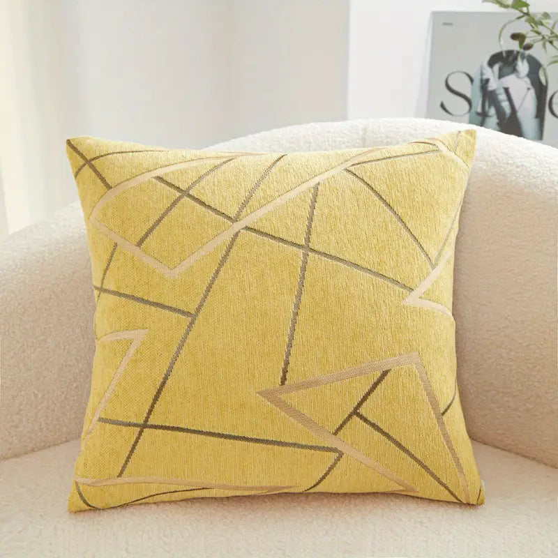 Chenille Throw Pillow Cover - Modern Minimalist Home Decor