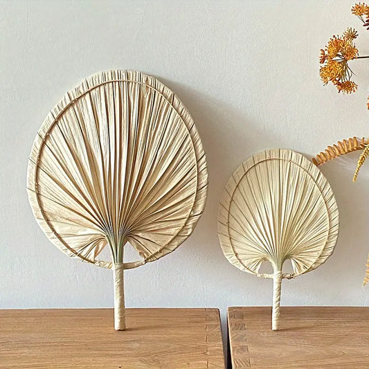 Island Vibes,Handcrafted Palm Leaf Fan