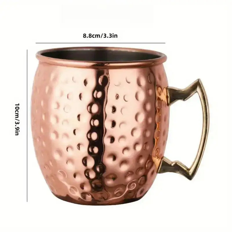 2 or 4-Pack Moscow Mule Mugs – 16oz Copper Cups for Beer, Wine, Cocktails