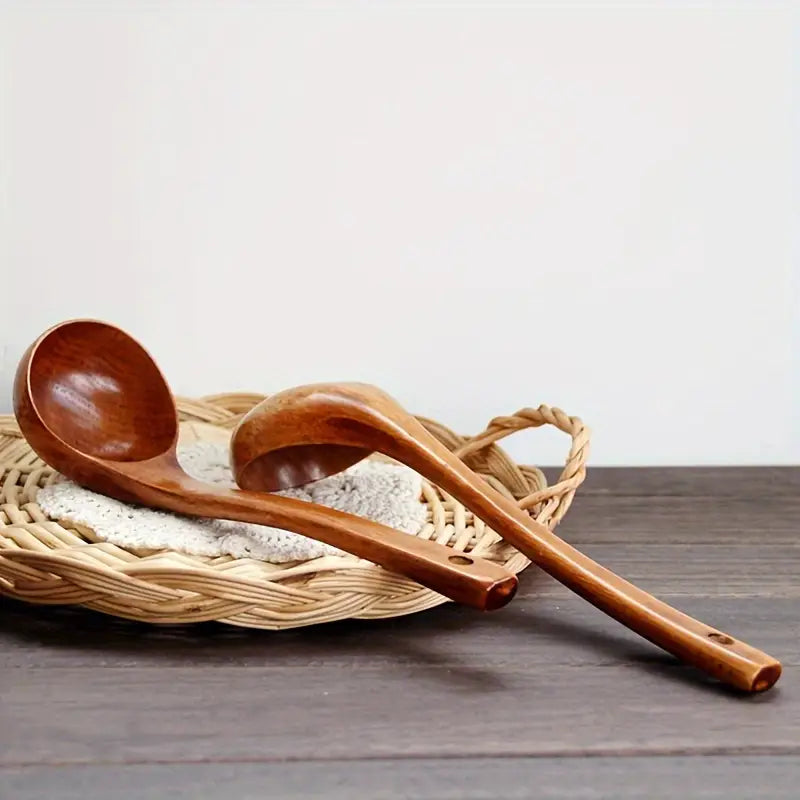 Vintage Japanese-Inspired Wooden Spoon