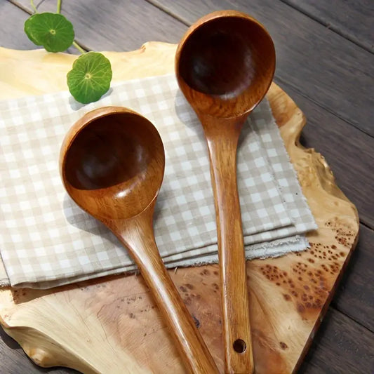 Vintage Japanese-Inspired Wooden Spoon