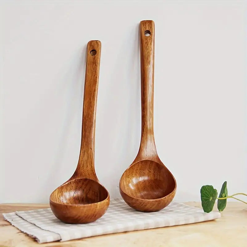 Vintage Japanese-Inspired Wooden Spoon