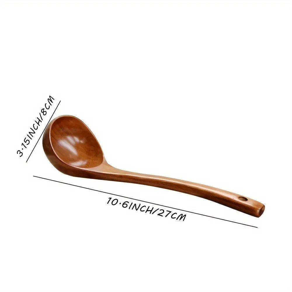 Vintage Japanese-Inspired Wooden Spoon