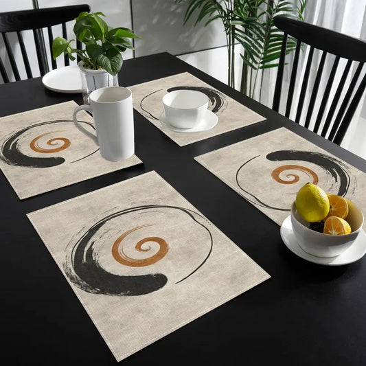 Set de table au design classique bohème 4 pièces/6 pièces