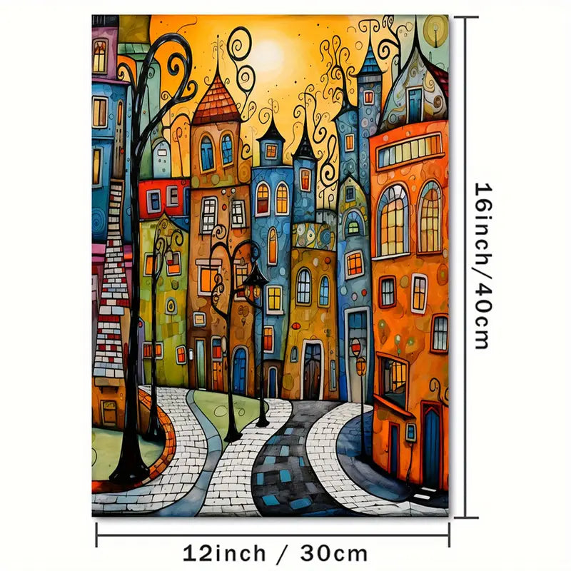 Canvaskunstdruk 30x40cm - Levendige, frameloze wanddecoratie voor thuis, kantoor, slaapkamer en café