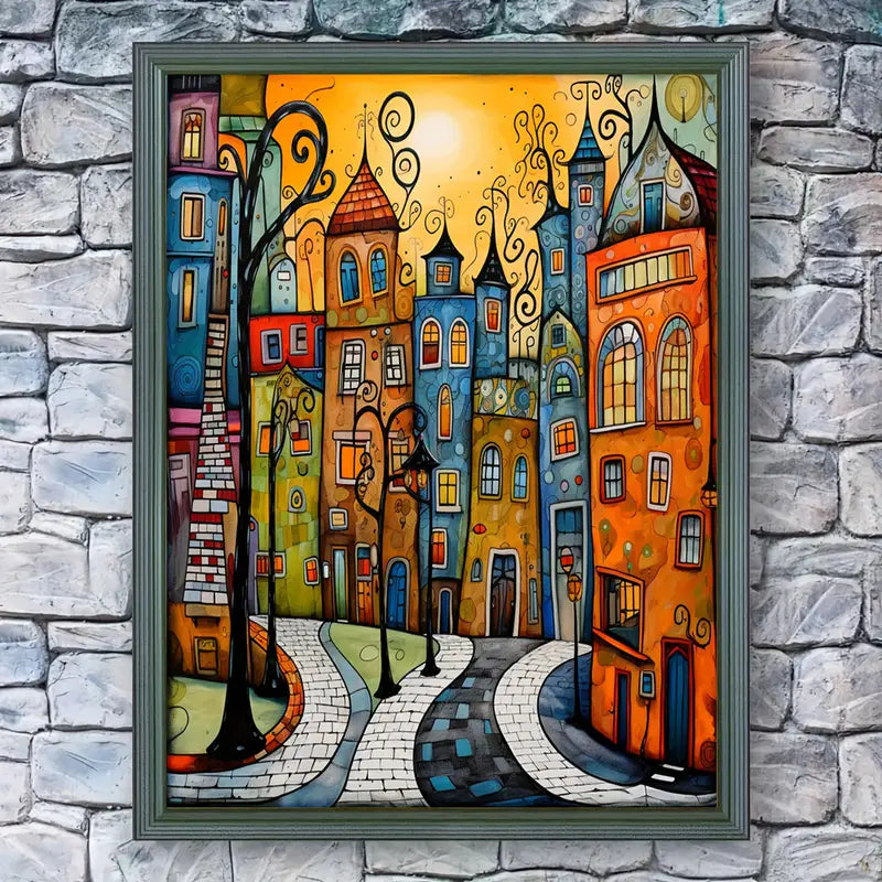 Canvaskunstdruk 30x40cm - Levendige, frameloze wanddecoratie voor thuis, kantoor, slaapkamer en café