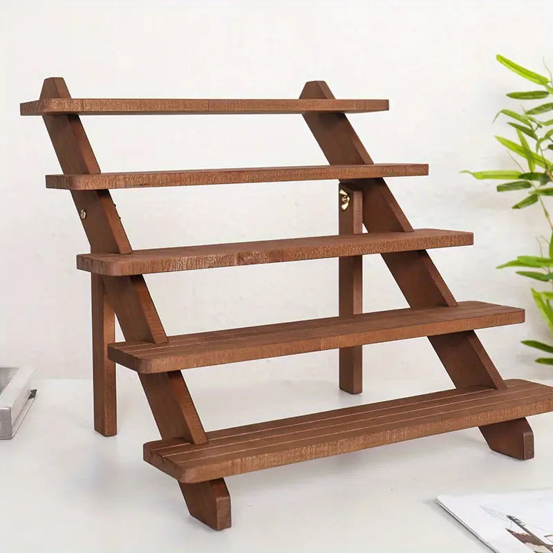 Multi-Purpose Vintage Wooden Display Stand – Jewelry & Home Store Organizer