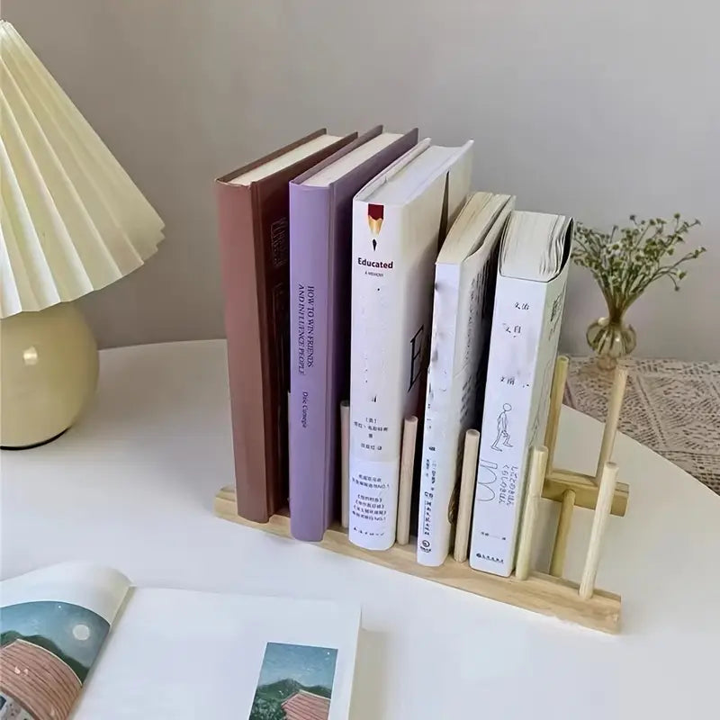 Bamboe boekenstandaard - Draagbaar en multifunctioneel rek voor naast het bed en op kantoor