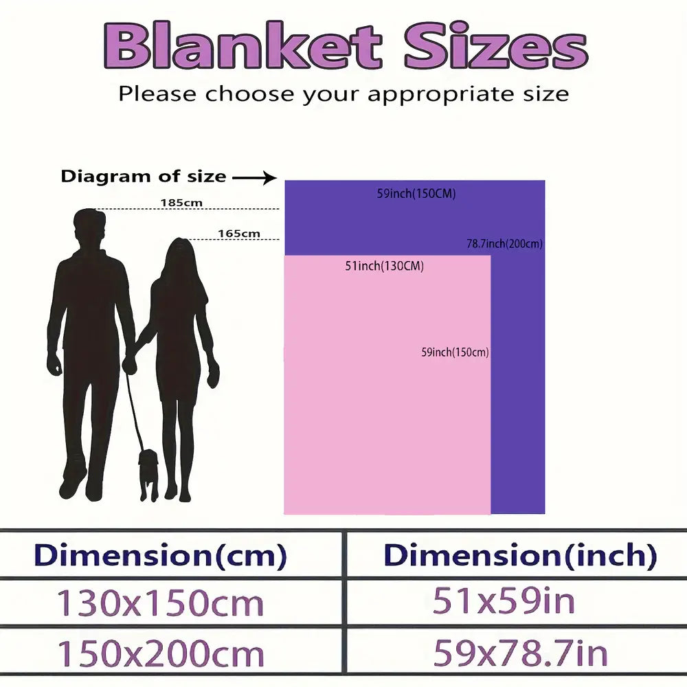1pc Blanket, Vintage Creative Plaid Pattern Printed Blanket