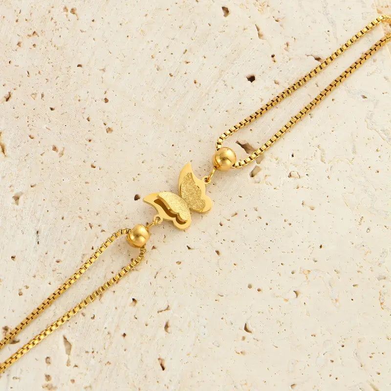 Women's Stainless Steel Charm Bracelet - Hypoallergenic