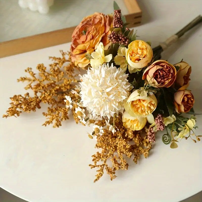 1 Bouquet Boho Style Artificial Flower Arrangement