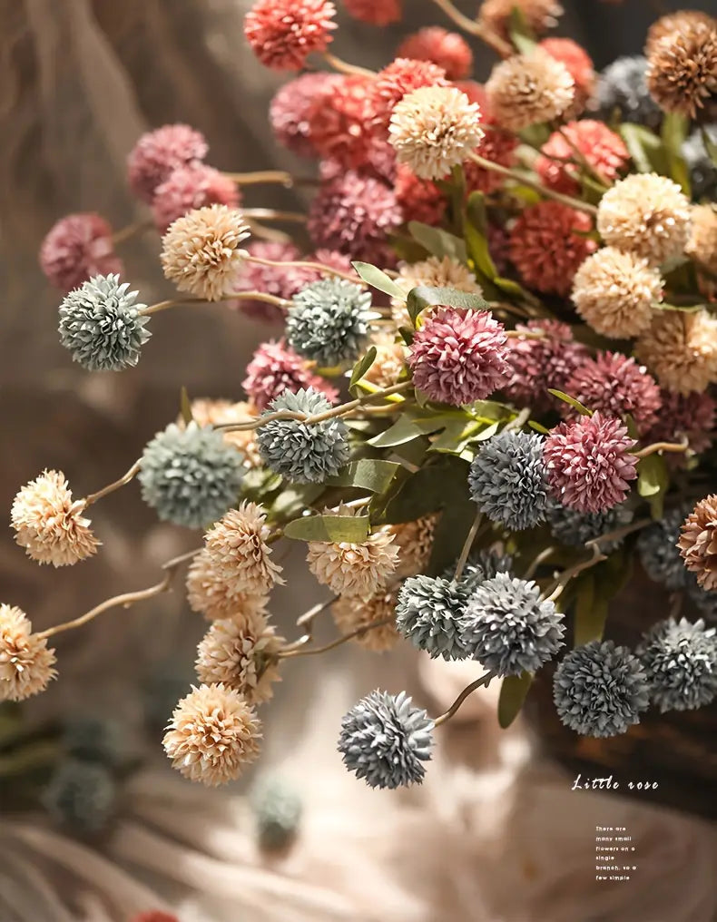 8pcs Vibrant Artificial Dandelion Bouquet