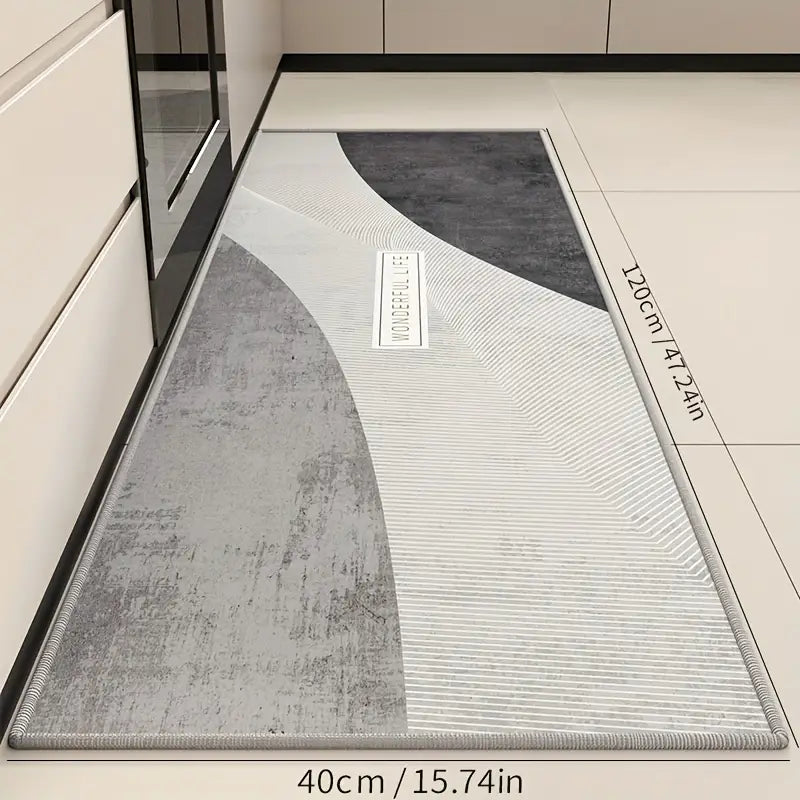 Tapis de couloir en velours doux d'inspiration nordique