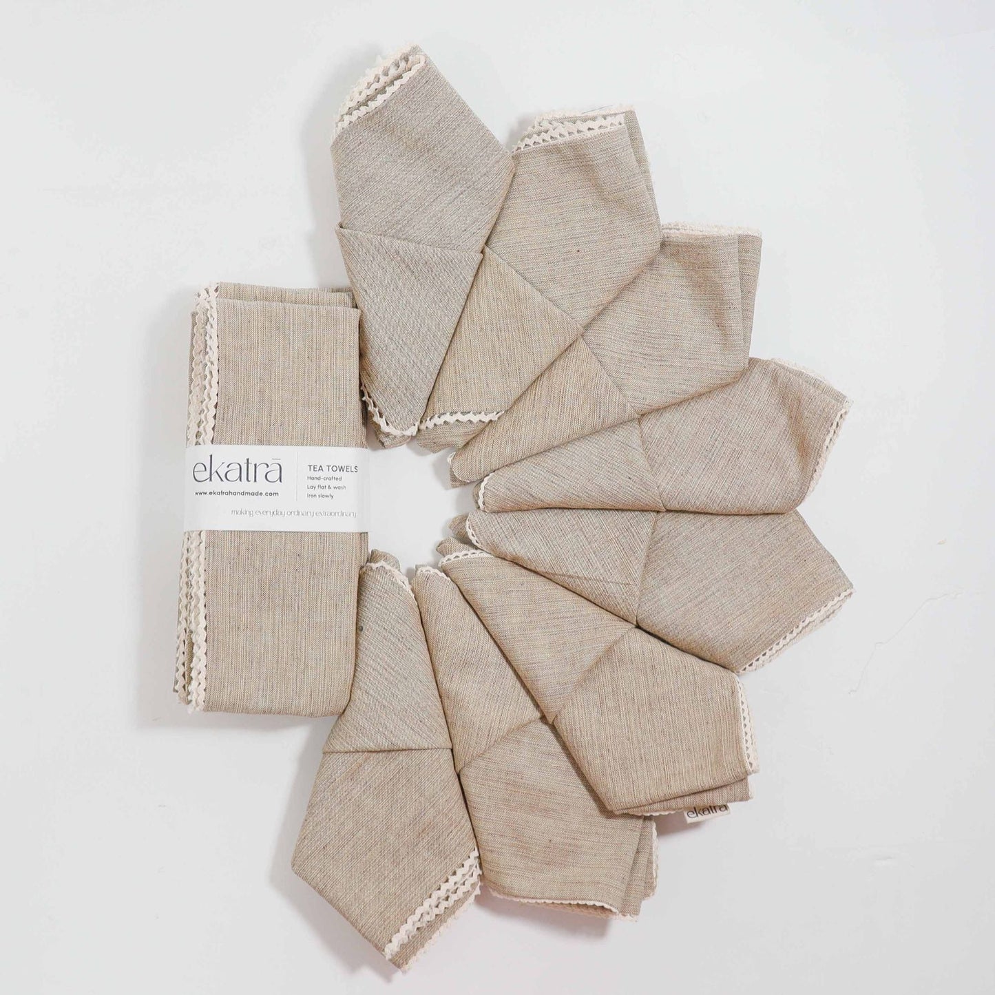 Cotton Absorbent Tea Towel - Sets of 4, 6 or 8