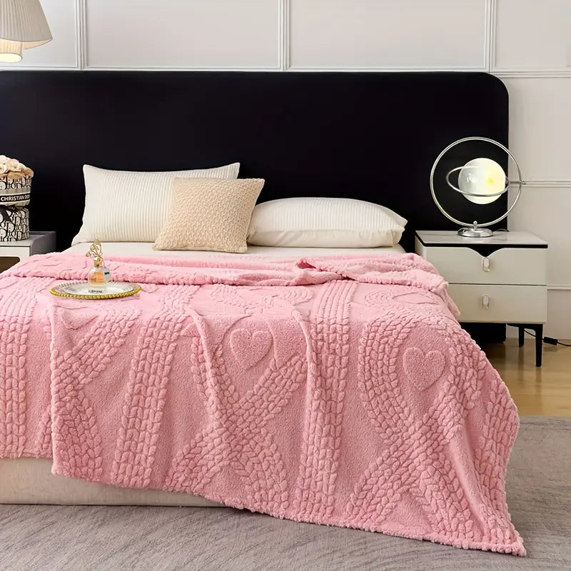 Milk Velvet Blanket - Soft European Throw for Travel & Camping