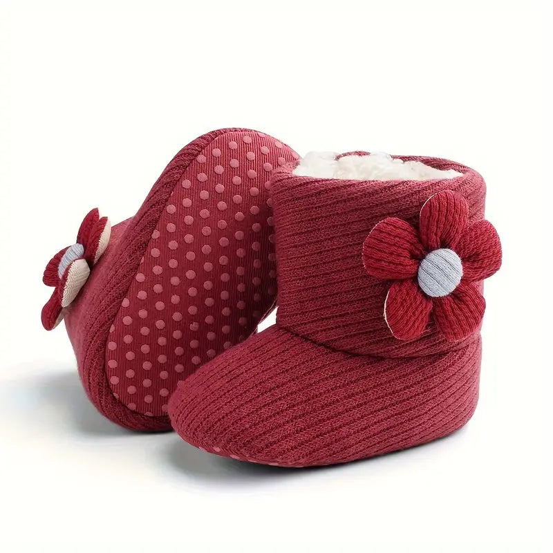 Bottes d'hiver chaudes en polaire pour bébé fille | Bottines légères pour l'intérieur et l'extérieur