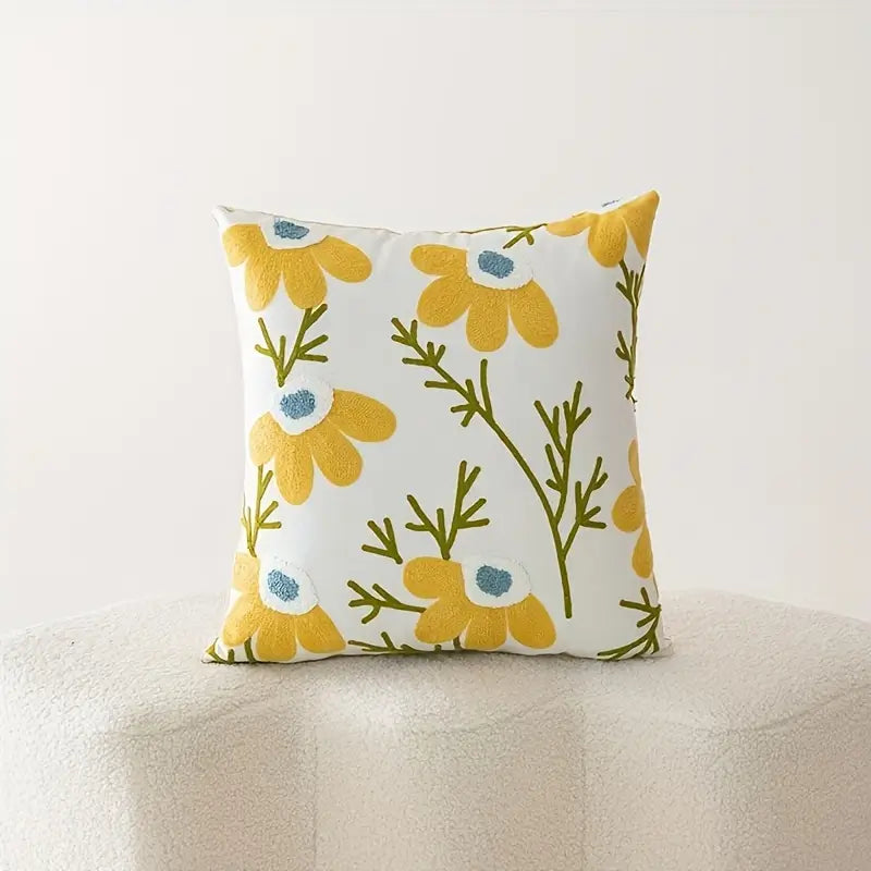 4PCS Bohemian Floral Throw Pillow Covers – 18x18in Cushion Cases for Living Room & Car