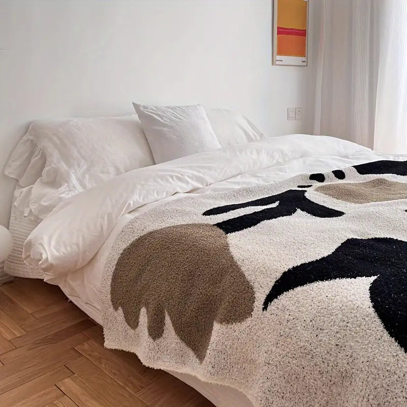 Geometric Throw Blanket - Soft, Warm, Lightweight - Couch, Bed, Travel