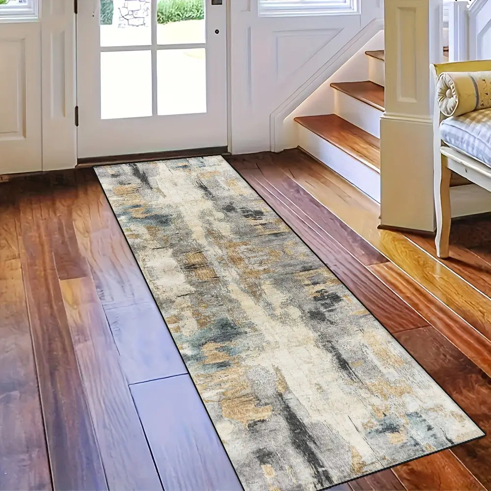 Bohemian Style Non-Slip Soft Runner Rug - Water-Resistant, Washable