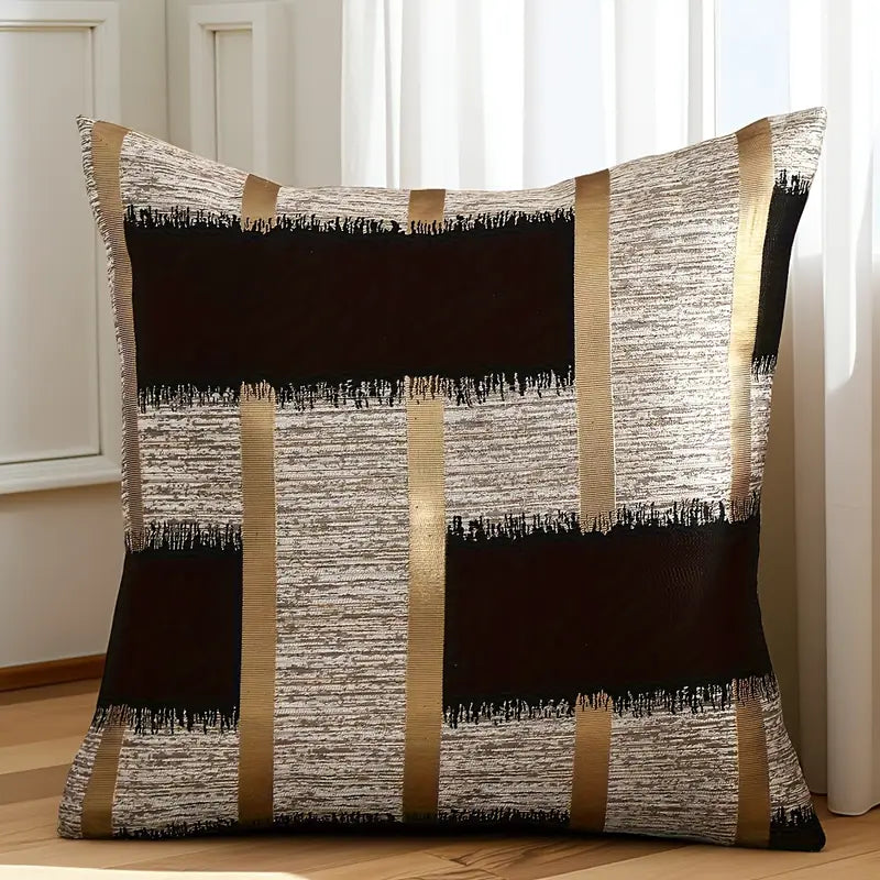 Geometric Pillow Covers 45x45 - Modern Sofa Decor - Set of 2