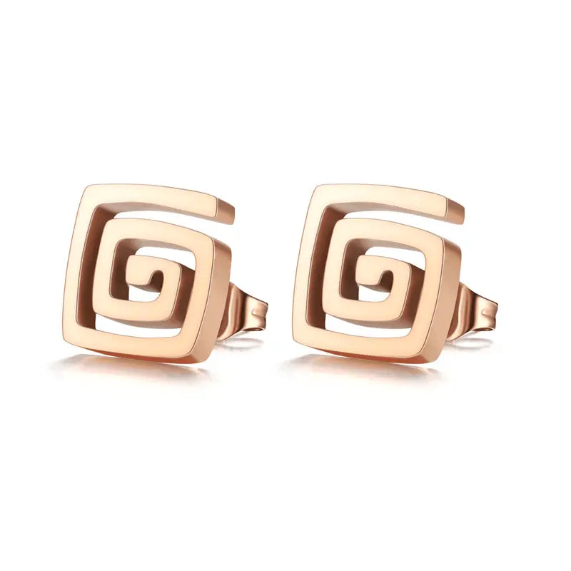 Unisex roestvrijstalen lusvormige oorbellen - modieuze en minimalistische oorsieraden